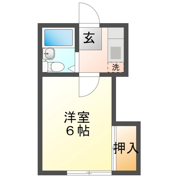 上田市神畑のアパートの間取り