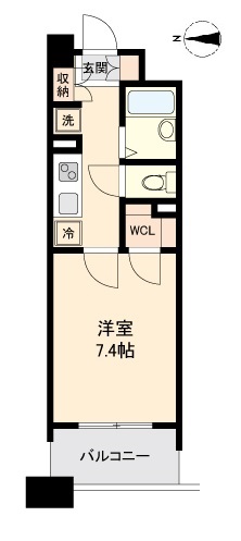 仙台市若林区清水小路のマンションの間取り