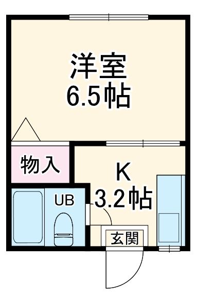 名古屋市緑区鳴海町のアパートの間取り