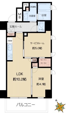 カーサスプレンディッド小石川の間取り