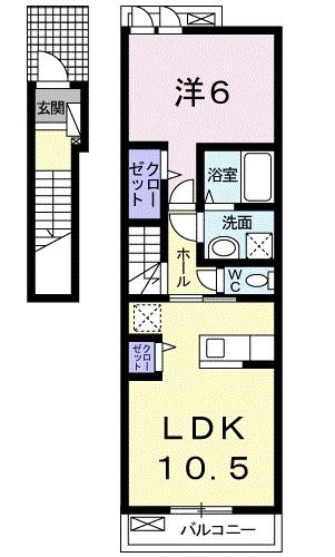 アクア・クレメント六番館の間取り