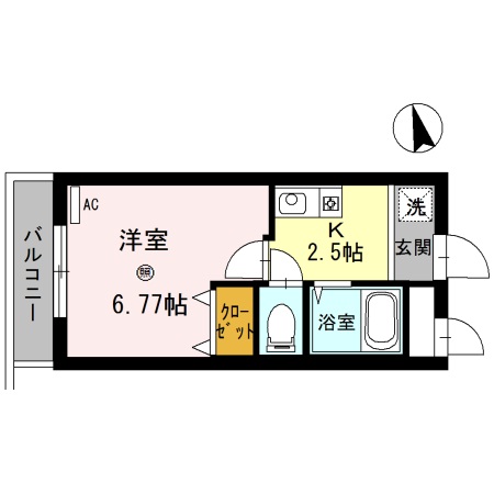 ヴィラ栄谷の間取り