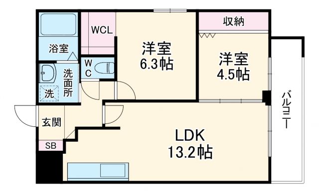 アヴェニール千里山松が丘の間取り