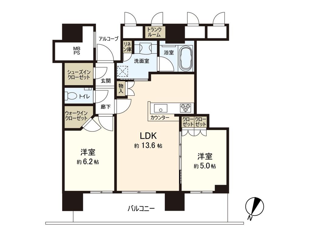 照葉ザ・タワーの間取り