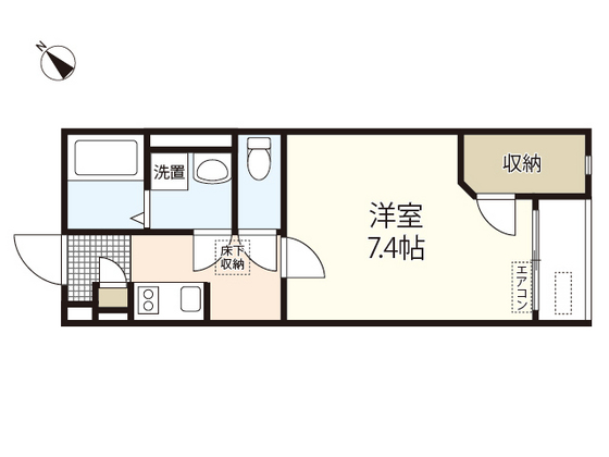 広島市安佐南区伴中央のアパートの間取り