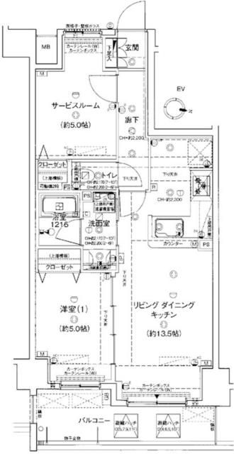 プレディアンスフォート湘南平塚リコットの間取り