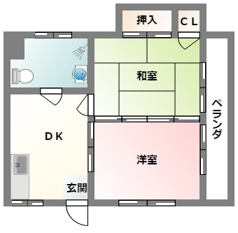 【高良ハイツの間取り】