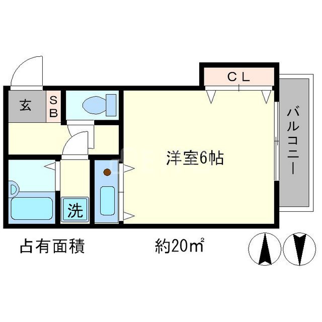 熊野道谷口マンションの間取り