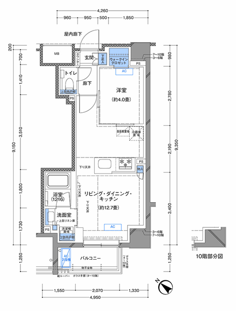 ラティエラ横濱大通り公園の間取り