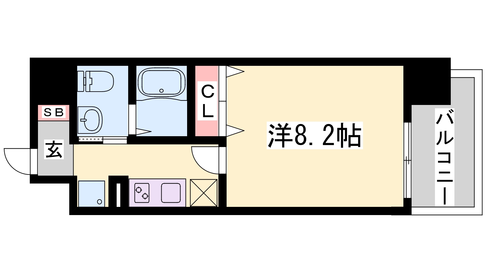 エステムコートみなと元町ＴＨＥ　ＦＩＲＳＴの間取り