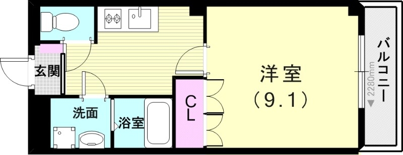 メゾン　ソレイユの間取り