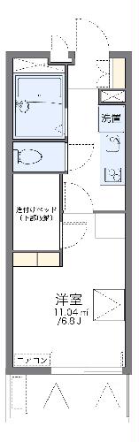 レオパレス八剱の間取り