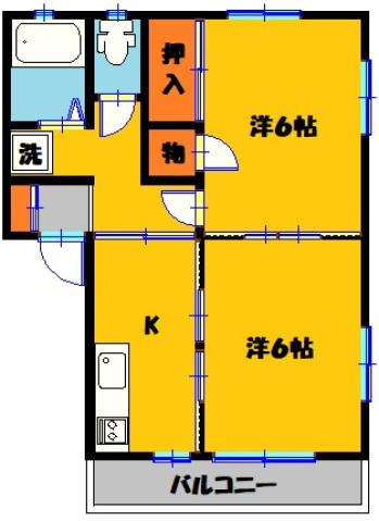 コーポ聖の間取り