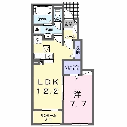 ラ　メゾン豊城Ｂの間取り