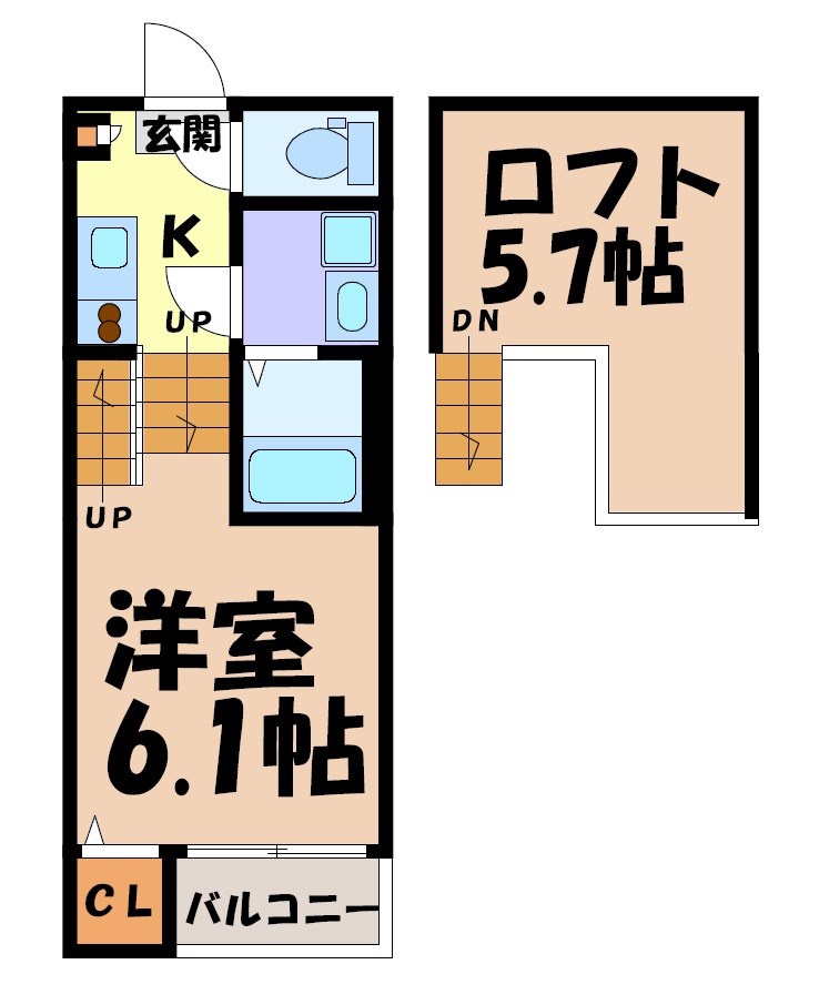 アジュール鶴舞の間取り