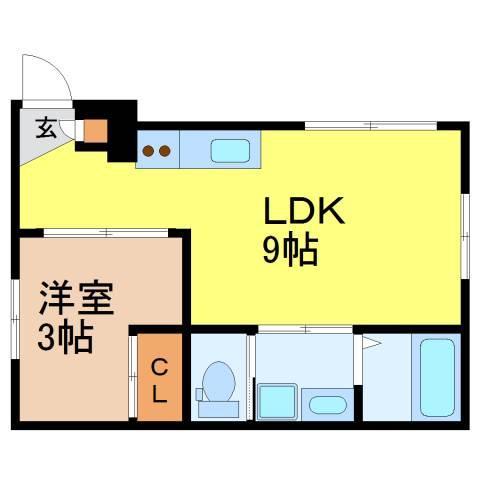 名古屋市中村区豊国通のマンションの間取り