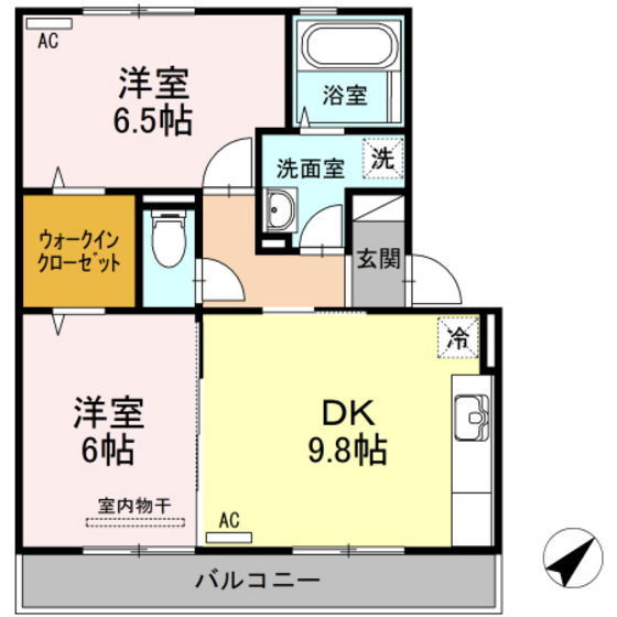 サンハイム己斐中の間取り