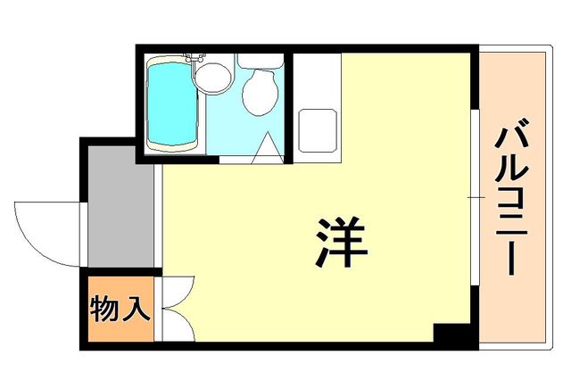 神戸市兵庫区西橘通のマンションの間取り