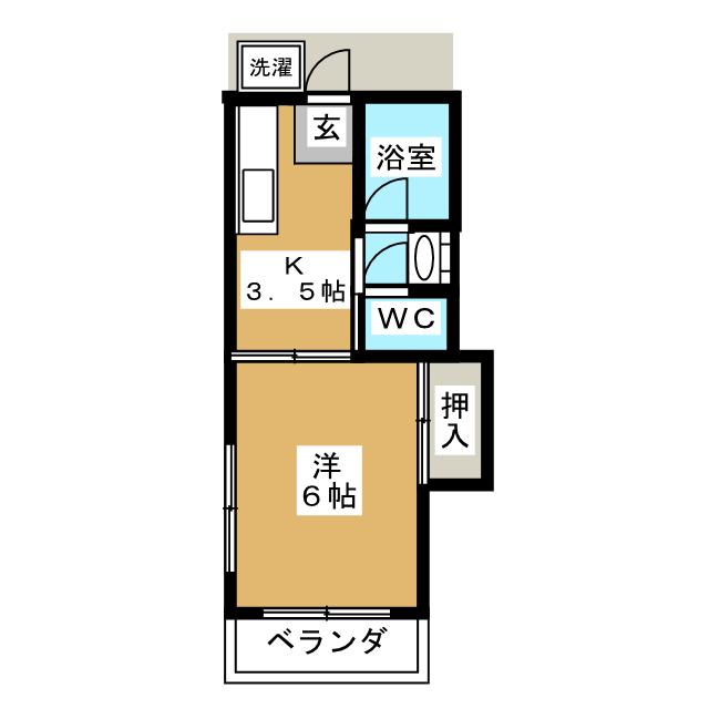 大田区池上のアパートの間取り