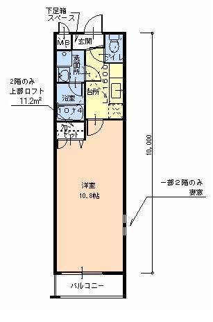 堺市堺区老松町のアパートの間取り