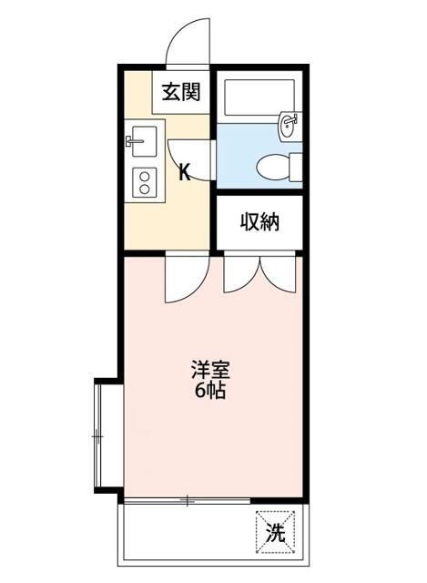 【川越市大字南大塚のアパートの間取り】