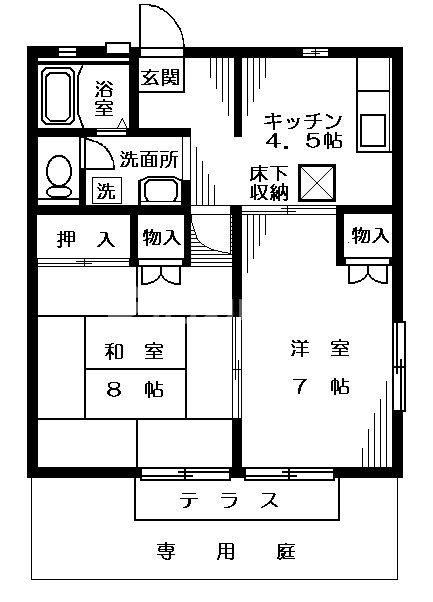 シルキーコーポ東船橋の間取り