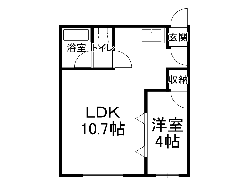 ＡＲＭしんとく１の間取り