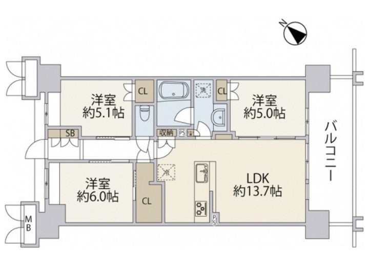 ブランシエラ広島の間取り