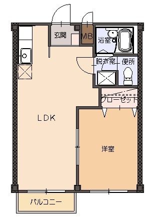 各務原市那加太平町のアパートの間取り