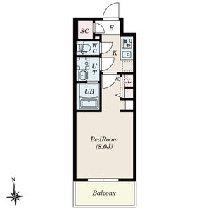 S-RESIDENCE尾頭橋beauteの間取り