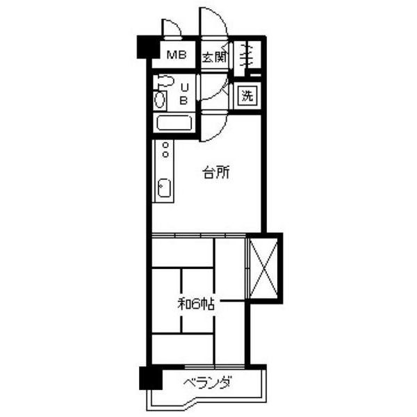 郡山市赤木町のマンションの間取り