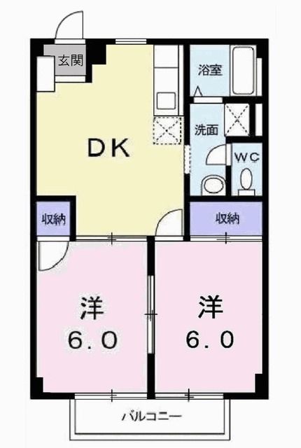 高砂市阿弥陀町阿弥陀のアパートの間取り