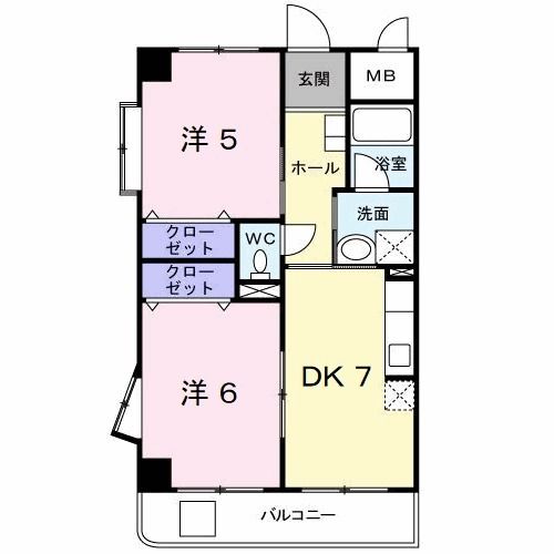 クレアーレ加用の間取り