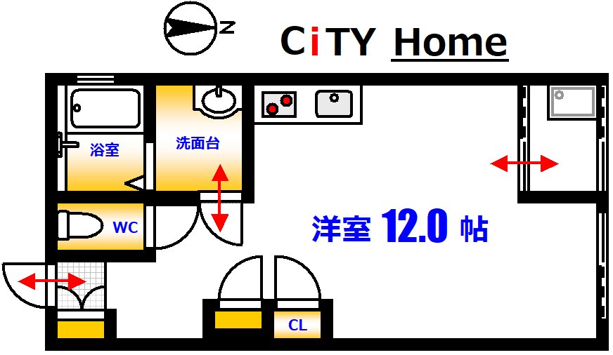 広島市中区本川町のマンションの間取り