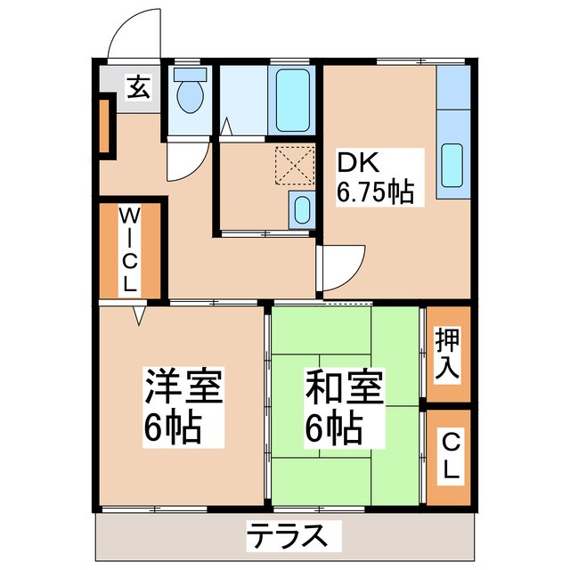 香山マンションの間取り