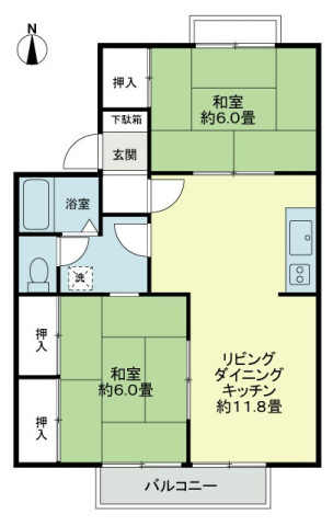 【フォブールアベリアＢの間取り】