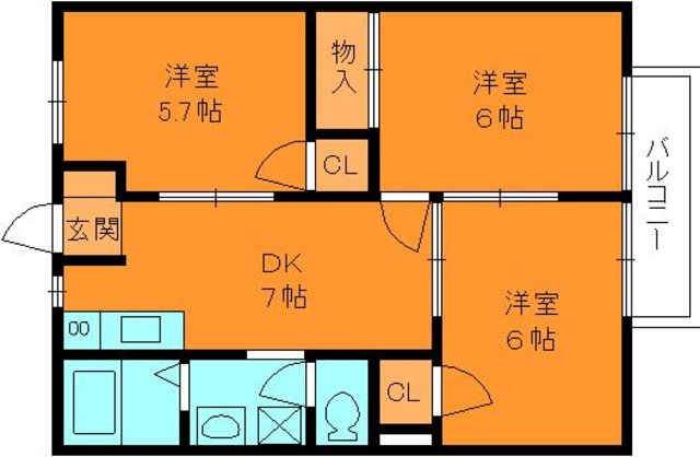 ピアーハイツヨシダの間取り