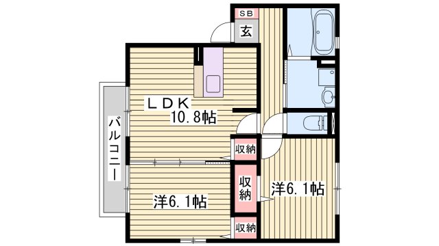 【コンフォート上原田　A棟の間取り】