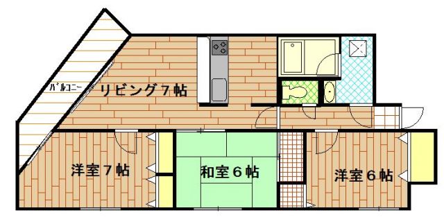 大和市中央林間のマンションの間取り