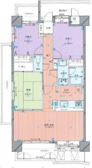 エトワール梅園の間取り