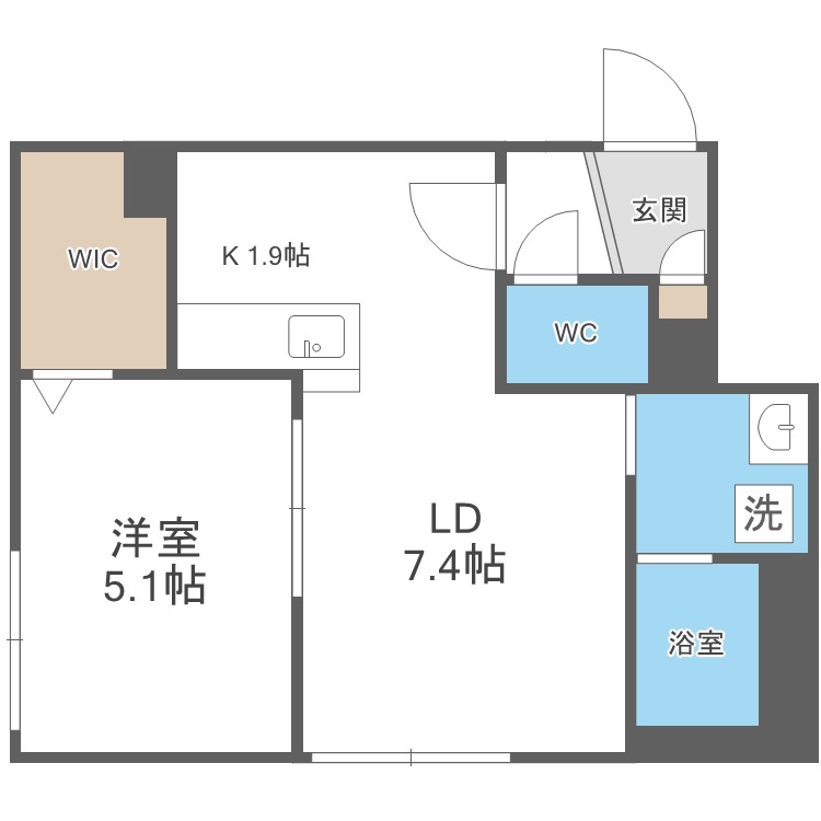 アレナ宮の沢の間取り