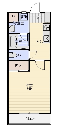 スプリングハイツB棟の間取り