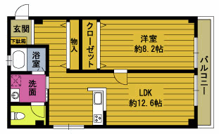 新貝ビルの間取り