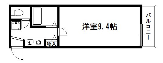 京都市右京区西院安塚町のマンションの間取り