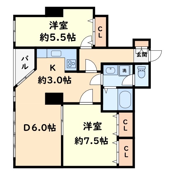 練馬区向山のマンションの間取り