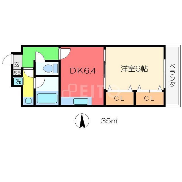 イーストポイントMの間取り