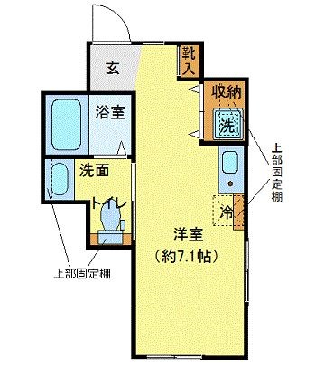 【世田谷区北沢のアパートの間取り】