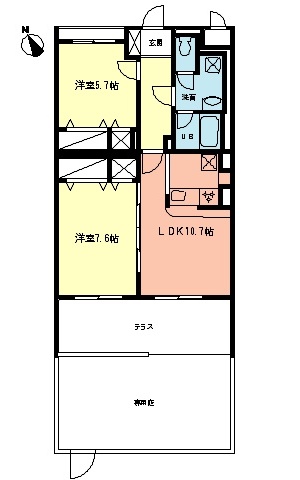 バリーヒルズの間取り