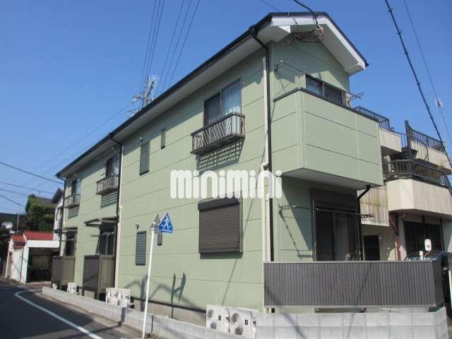 建物外観　２０１３年築の爽やかなグリーンが印象的な外観