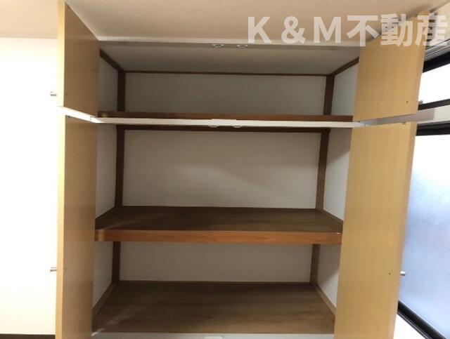 収納　十分な収納スペースがあります